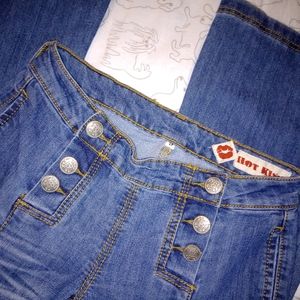 Y2K Vintage Hot Kiss sailor jeans stretch flare jeans retro 9 bell